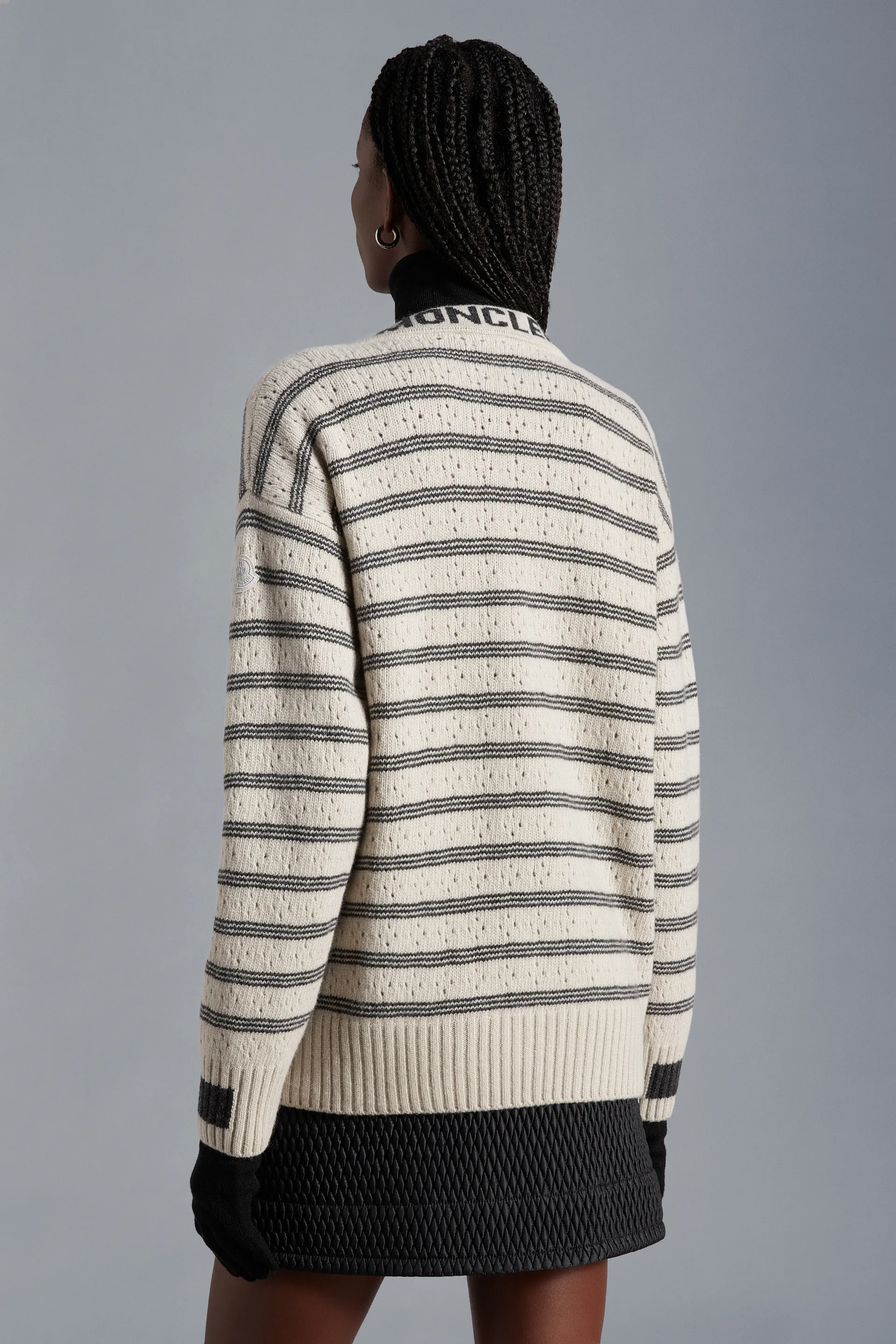 MONCLER  |Casual Style Wool Street Style Long Sleeves Logo Cardigans