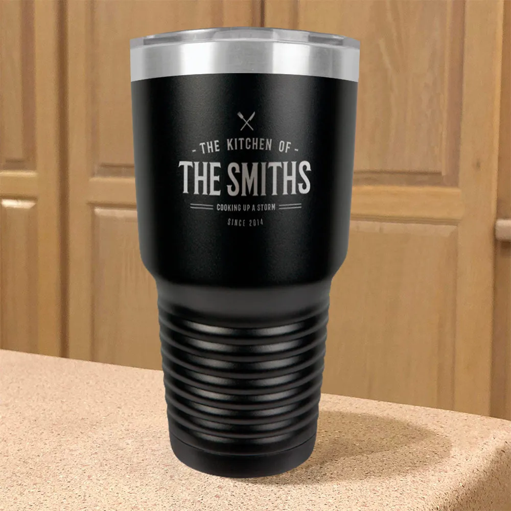 Personalized Stainless Steel Tumbler Cooking up A Storm Family