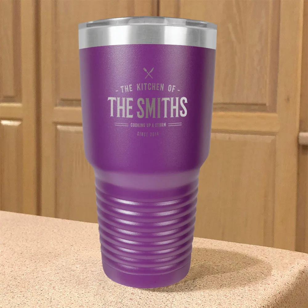 Personalized Stainless Steel Tumbler Cooking up A Storm Family