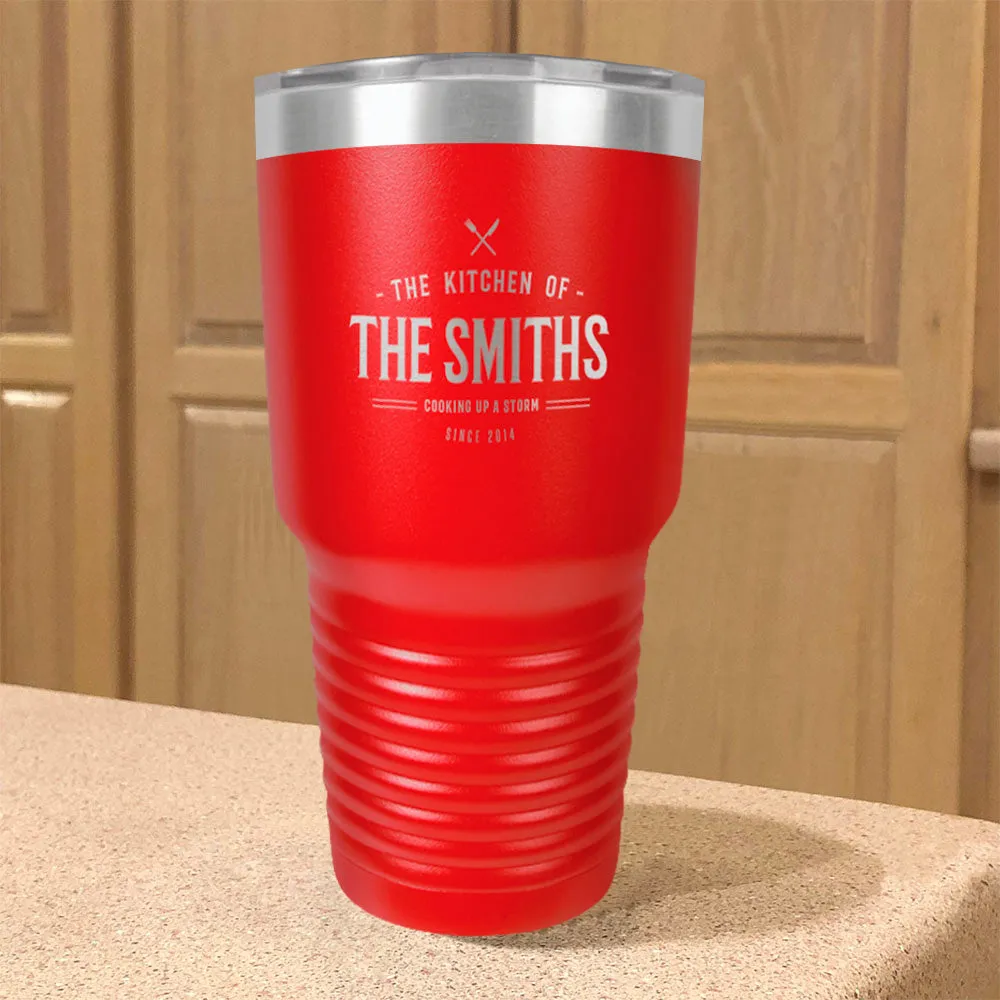 Personalized Stainless Steel Tumbler Cooking up A Storm Family