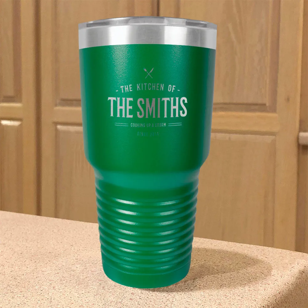 Personalized Stainless Steel Tumbler Cooking up A Storm Family