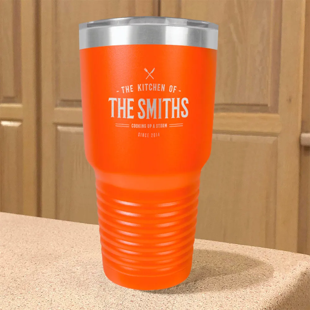 Personalized Stainless Steel Tumbler Cooking up A Storm Family