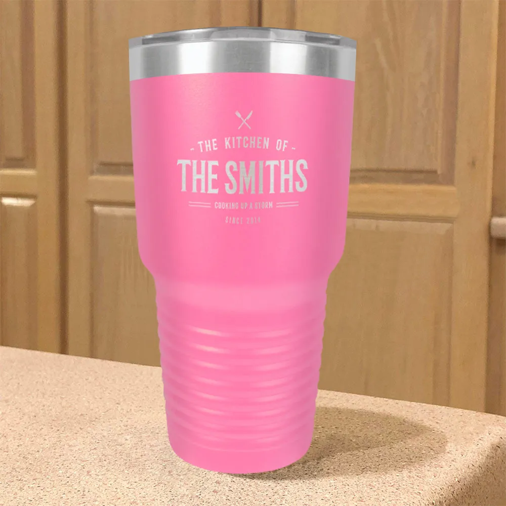 Personalized Stainless Steel Tumbler Cooking up A Storm Family