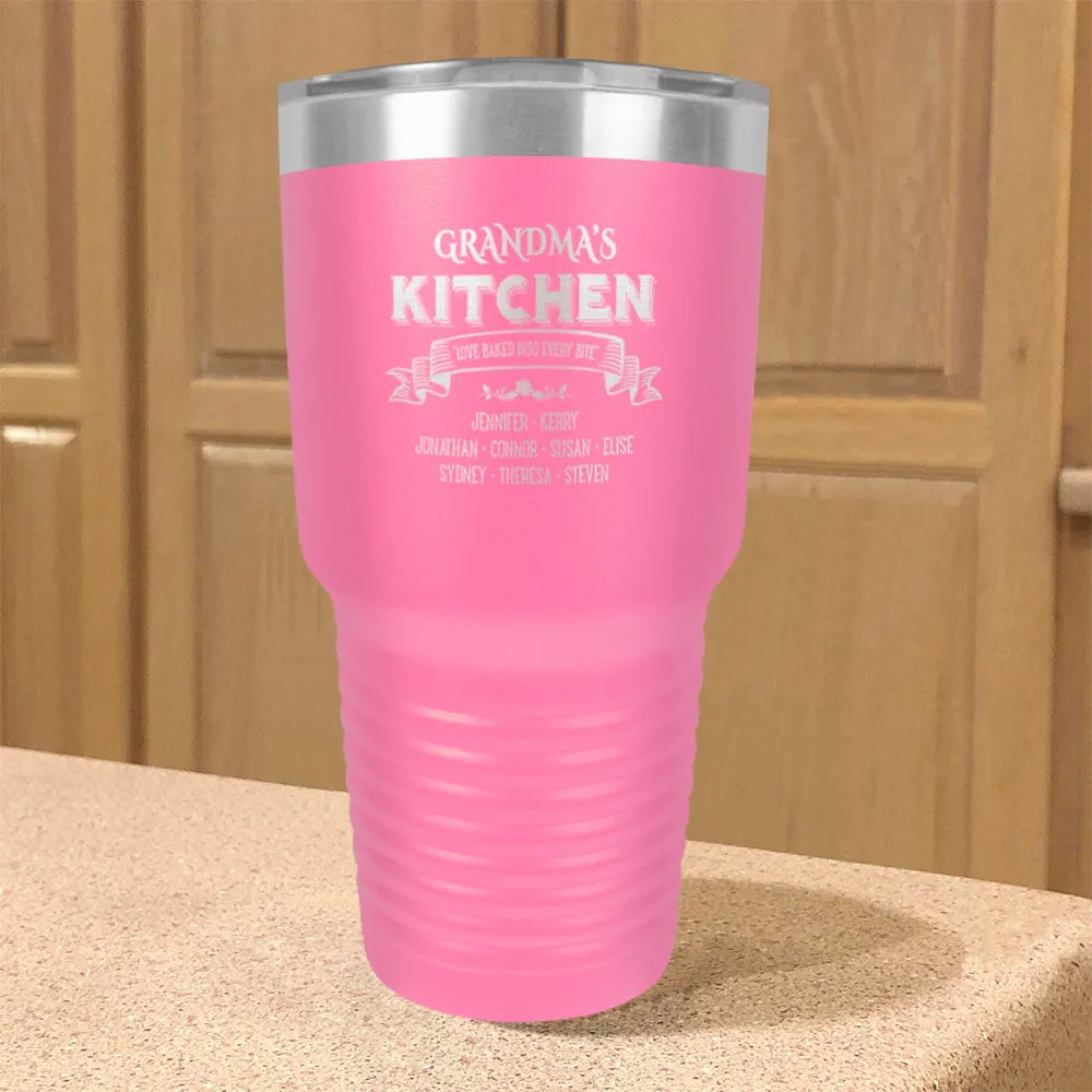 Personalized Stainless Steel Tumbler Love Bake Grandma