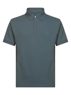 Polo in Eco Cotton Piquet Stretch - Stormy Weather