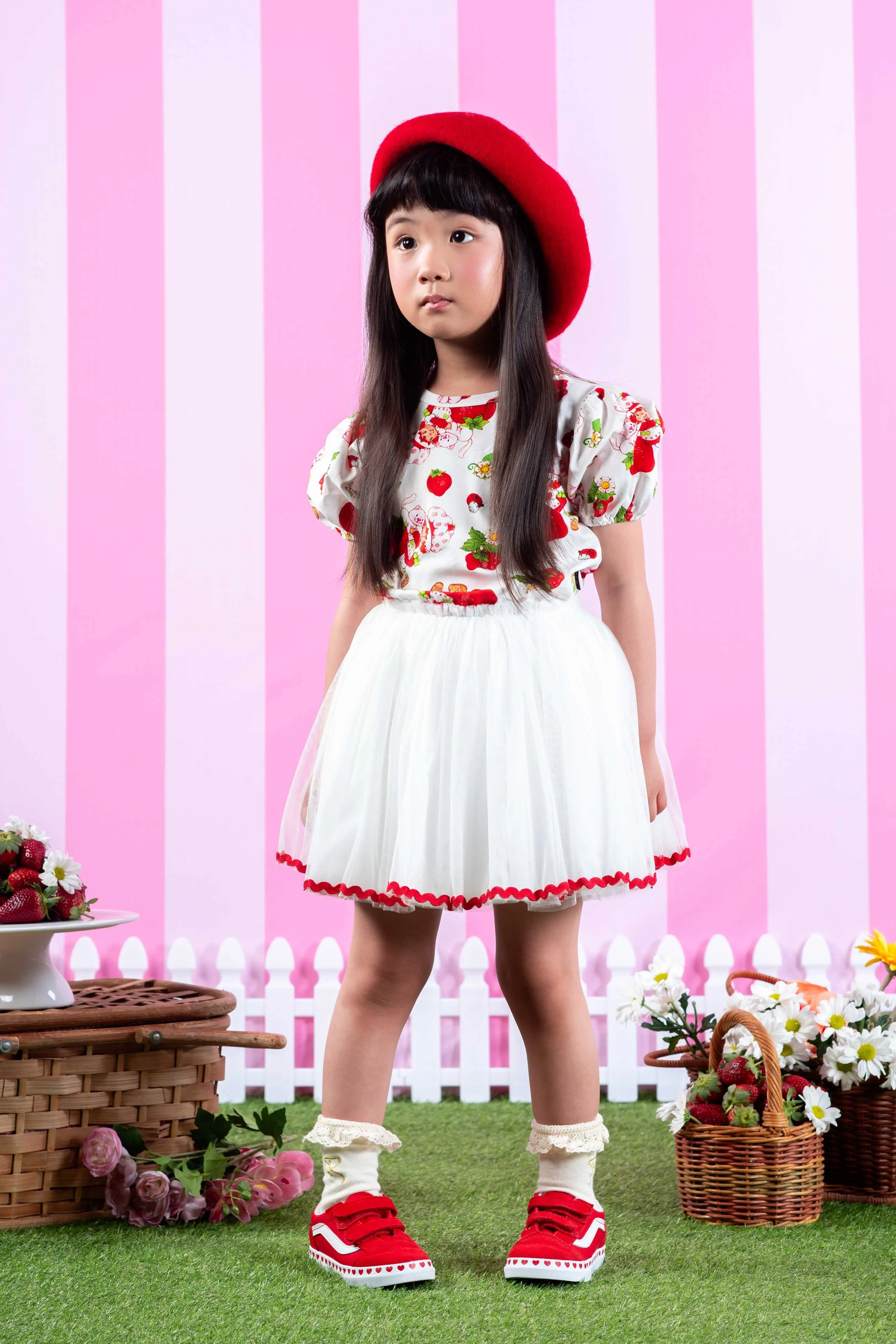 Rock Your Baby Strawberries Forever Circus Dress