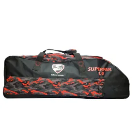 SG Superpak 1.0 Kit Cricket Kit Bag (Black/Orange)