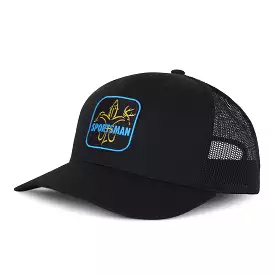 Sportsman Snapback Hat - Pitch Black