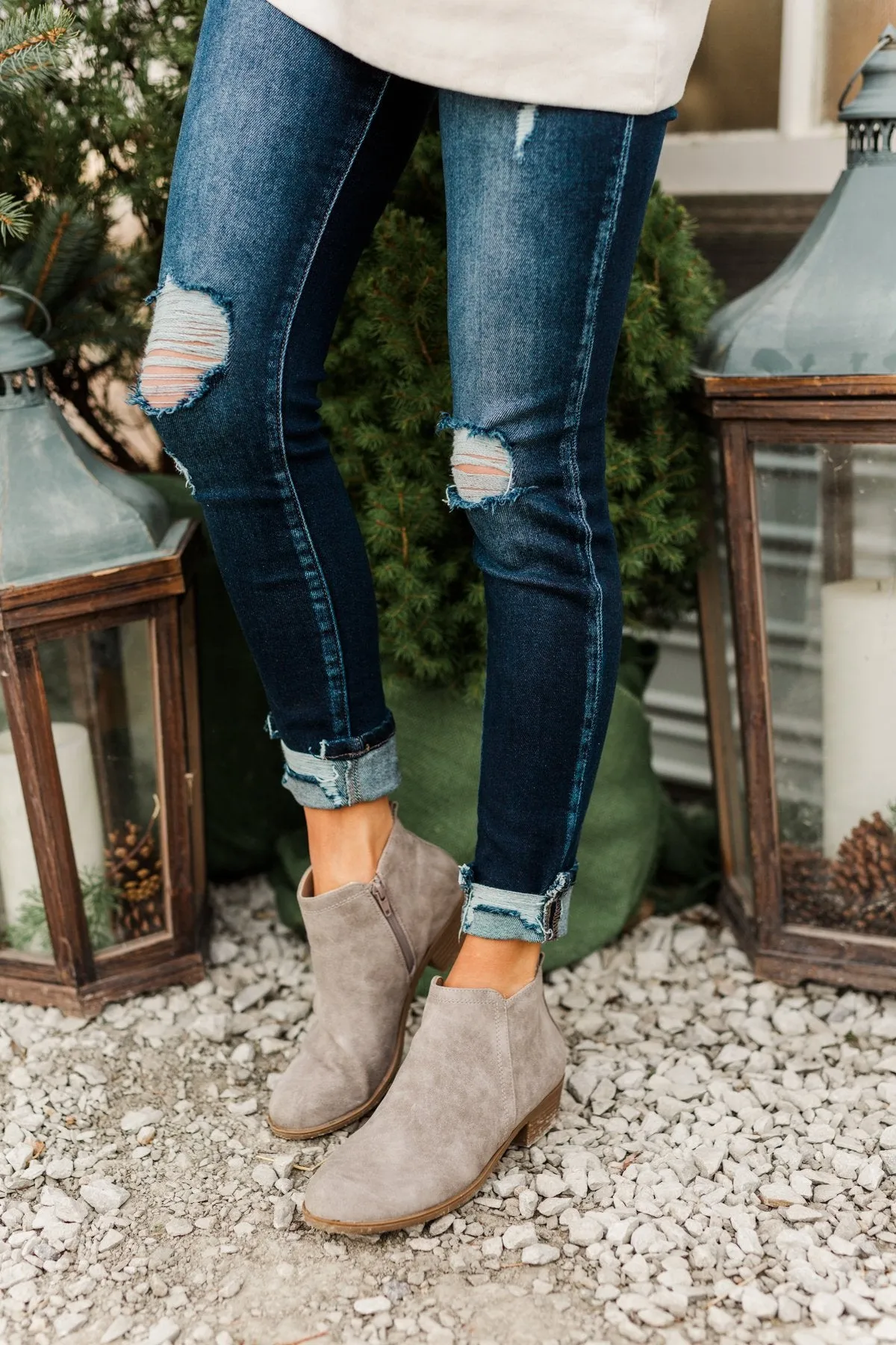 Sugar Trixy Booties- Gray