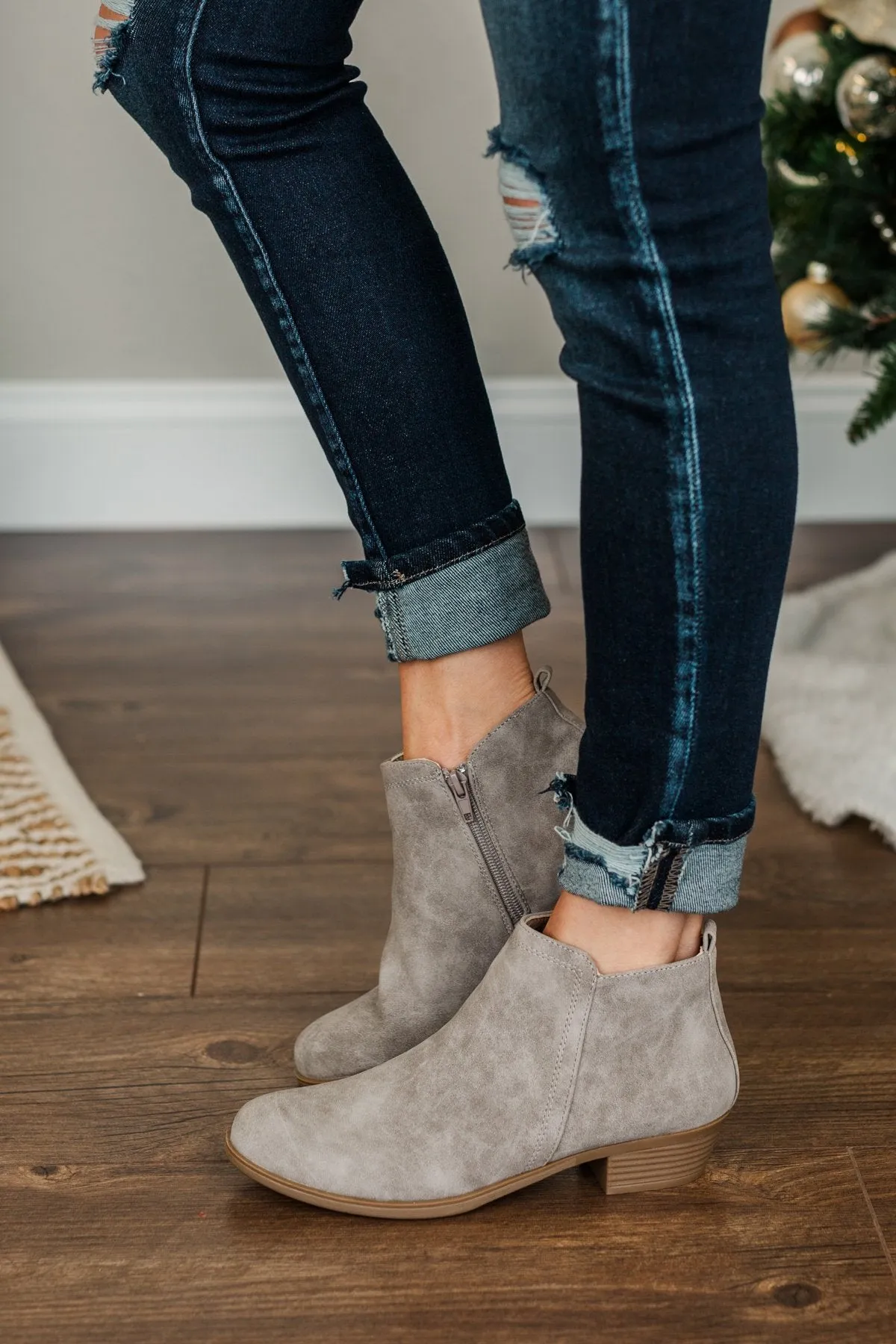 Sugar Trixy Booties- Gray