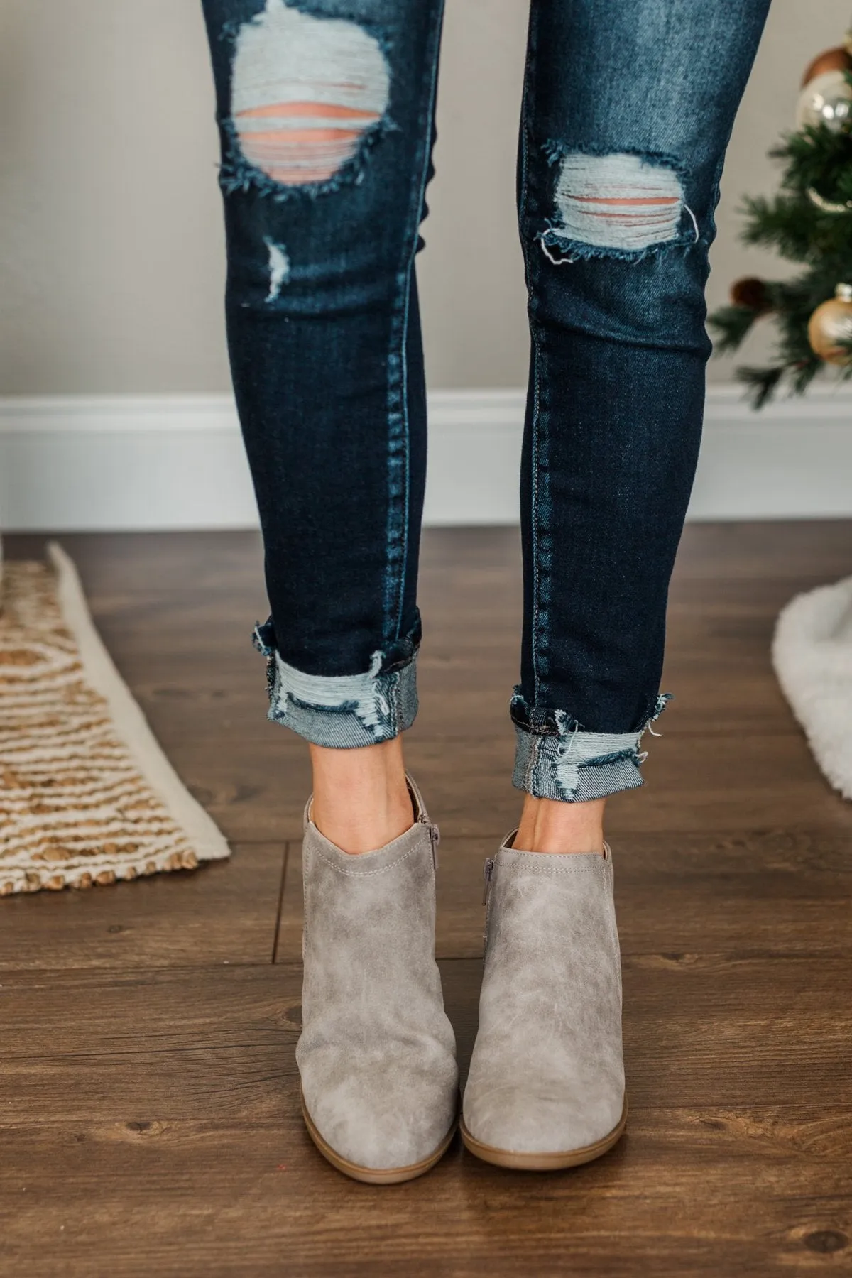 Sugar Trixy Booties- Gray