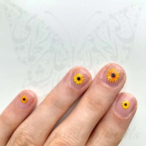 Sunflower Nail Art Water Decals