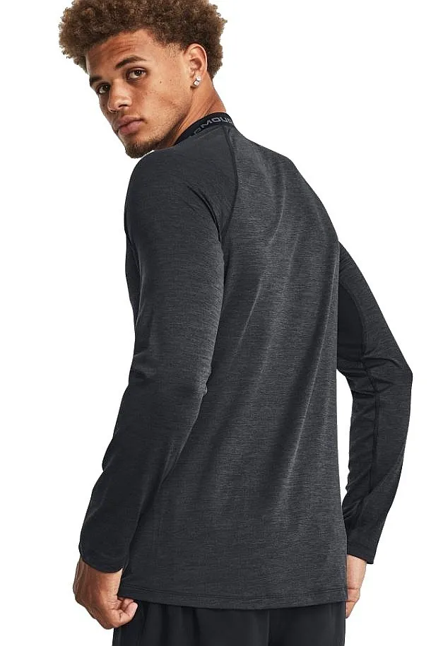 T-Shirt Under Armour ColdGear Armour Twist Mock LS - Black/Pitch Gray - men´s