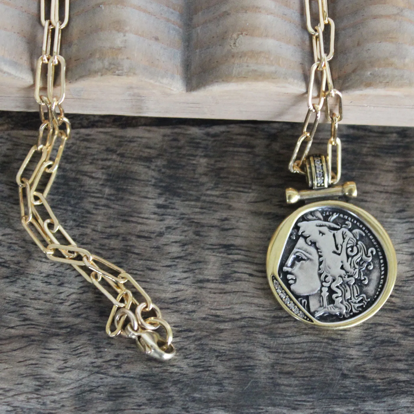 The Greek Goddess Coin Necklace