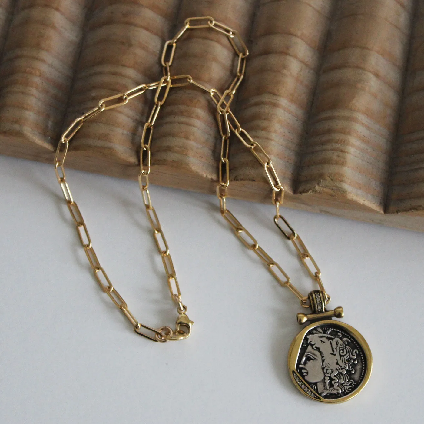 The Greek Goddess Coin Necklace