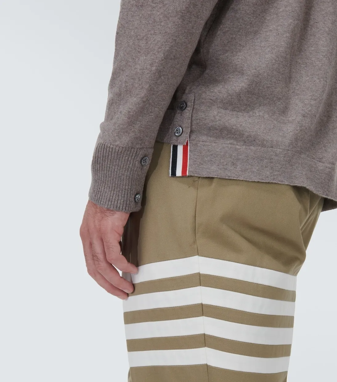 THOM BROWNE  |Wool Logo Designers Cardigans