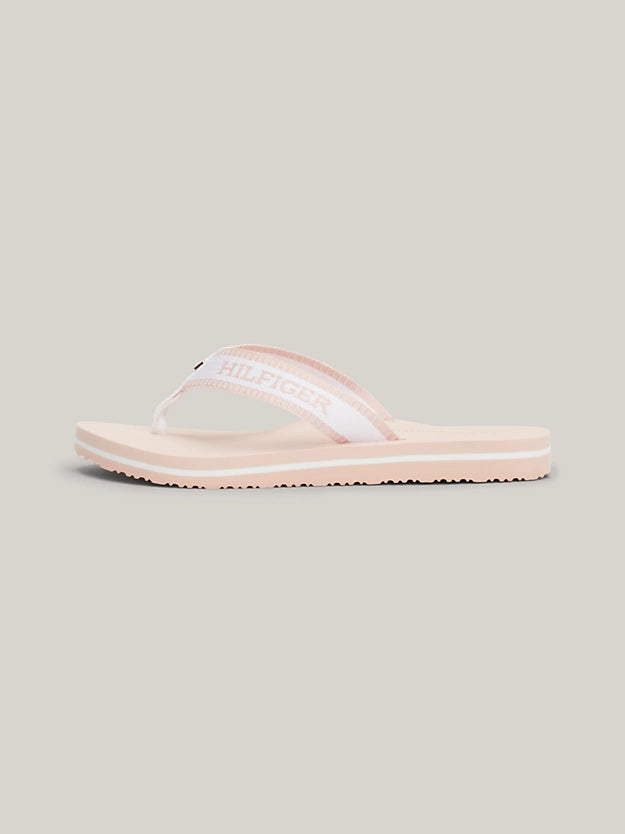 TOMMY HILFIGER Webbing Flip Flops Pink