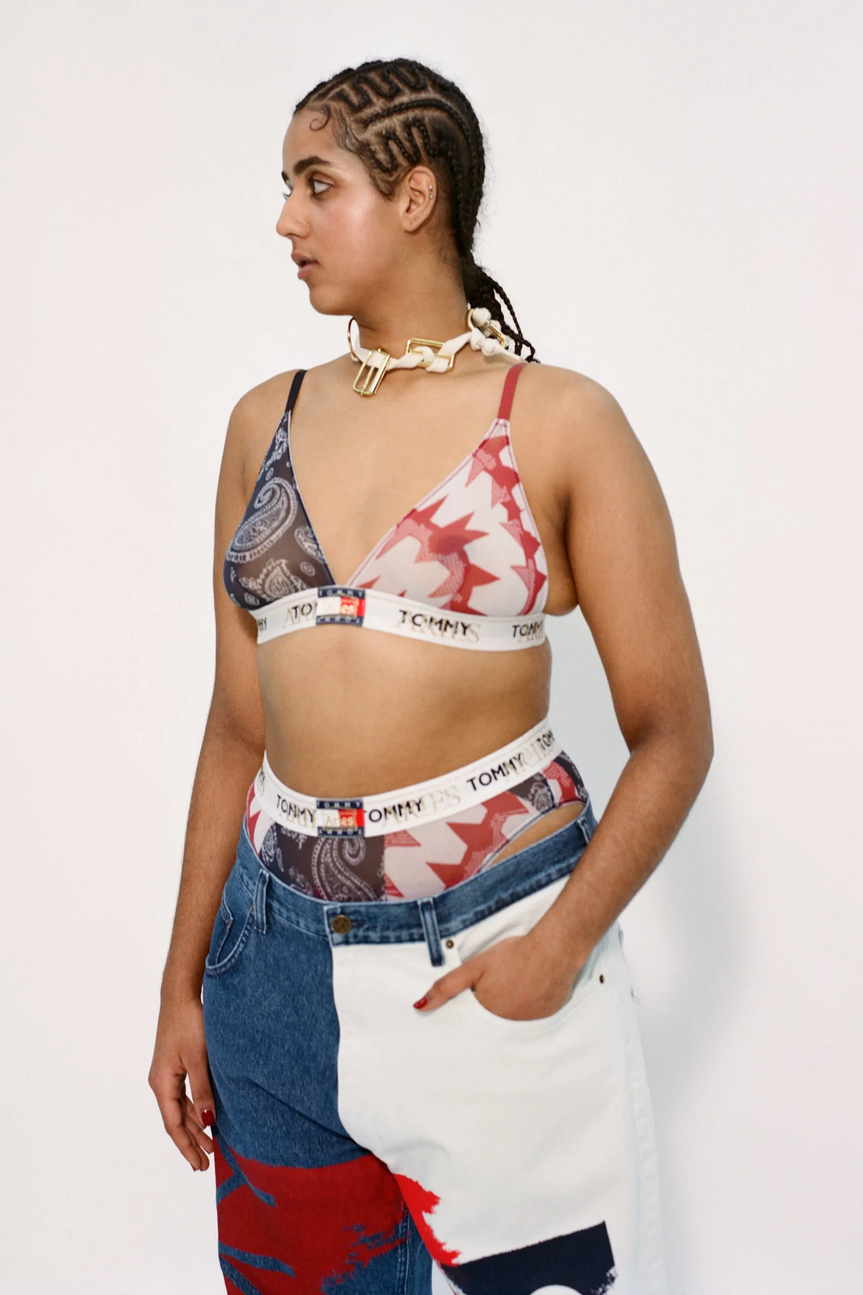 Tommy x Aries Bandana Sheer Bra