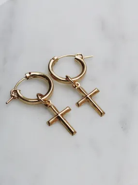 Trust Cross Earrings