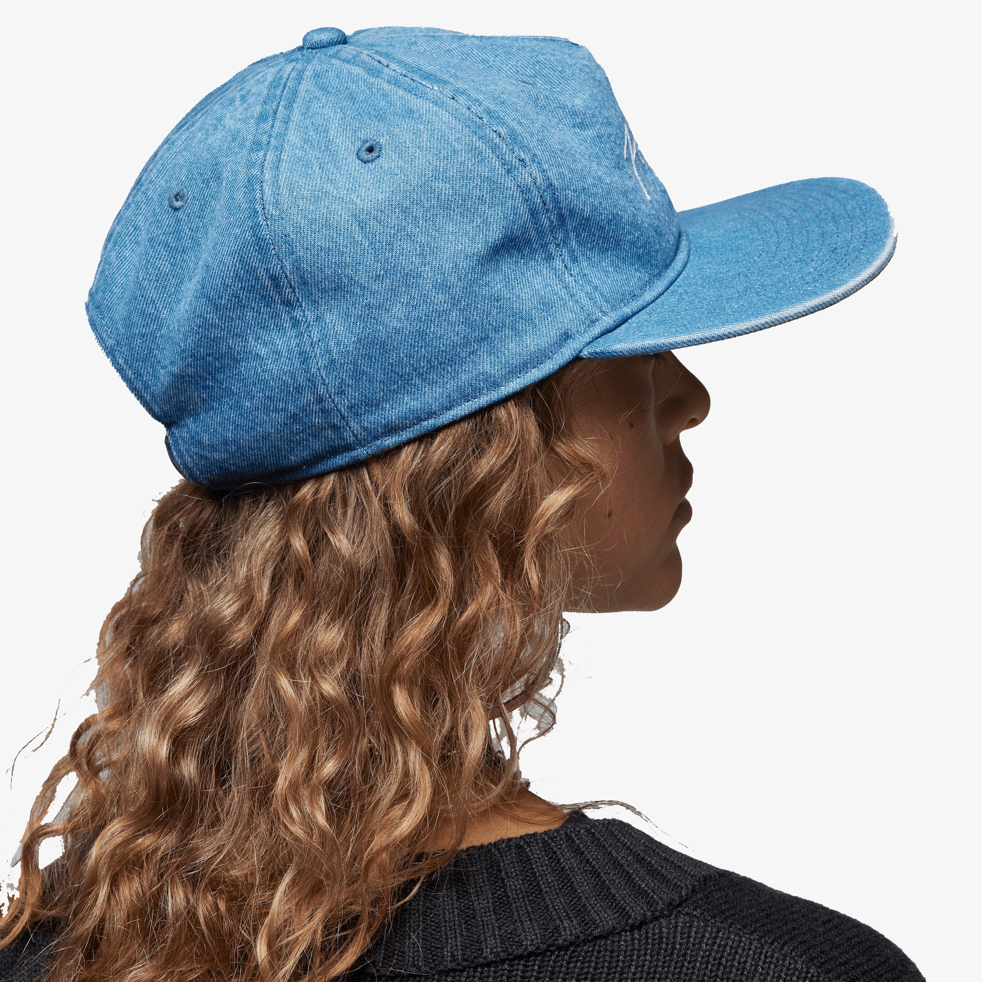 UNSTRUCTURED 5-PANEL HAT'BLUE GREY/WHITE'