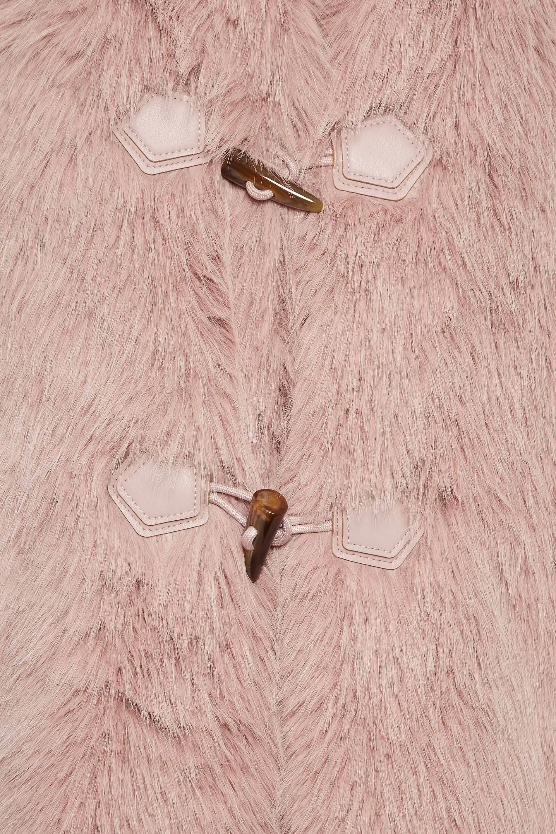 YOURS Curve Pink Faux Fur Gilet